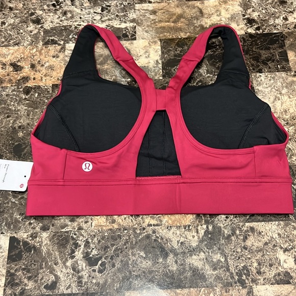 LULULEMON POWER THROUGH BRA POME COLOR NWT - Picture 5 of 6